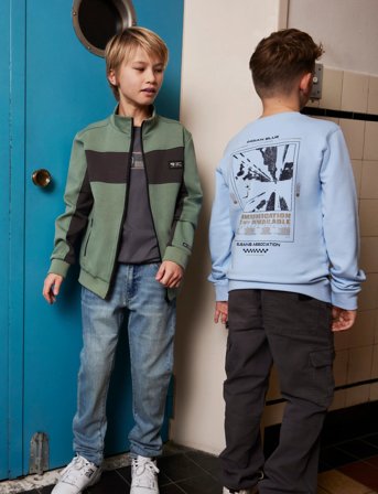 Indian Blue Jeans Sweater Backprint - Blue - 116