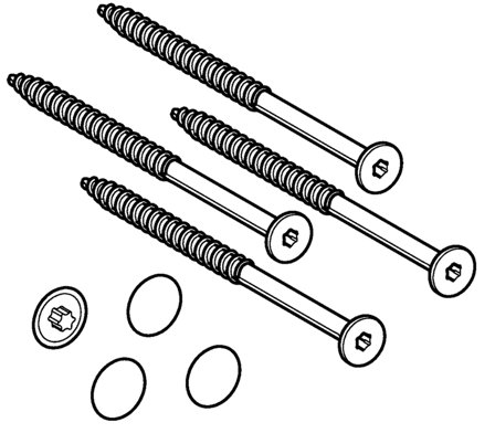 Ifö 245.447.00.1 Monteringssæt til gulv, Badeværelse
