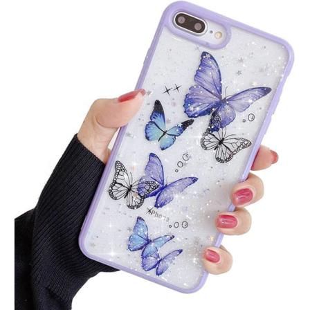Bling Star Butterfly Skal Till Iphone 7/8/se 2020 - Lila