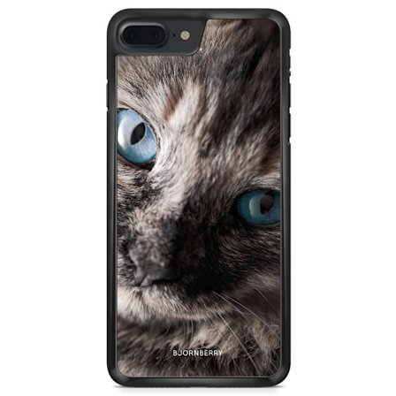 Bjornberry Skal iPhone 8 Plus - Katt Blå Ögon