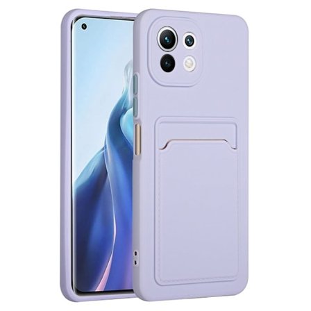 Card Holder Suojakuori For Xiaomi 11 Lite 5g Ne / Mi 11 Lite 5g / 11 Lite - Violetti