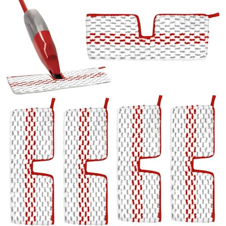 Pieces Mikrofiber Mop Betræk Udskiftning, Gulv Mop Betræk Udskiftning til Vileda/O-Cedar Promist Max, Genanvendelige Mop Puder til Alle Pletter Gulv 