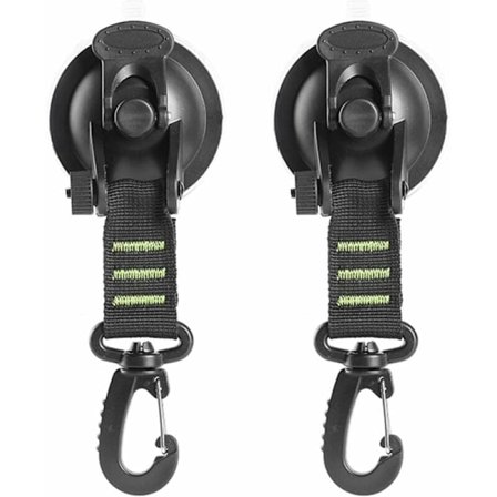 Heavy Duty sugekop anker sugekop med fastgørelseskrog, 2 stk.