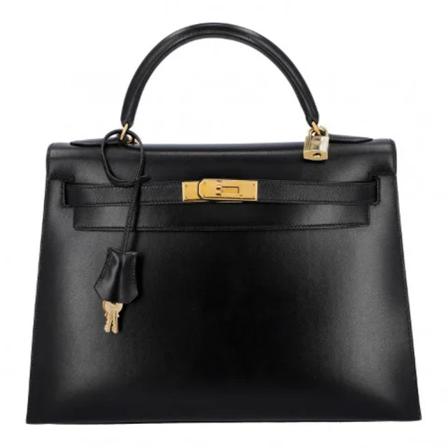 Hermès Vintage Pre-owned Kelly Taske Sort, Dame Vintage Tasker, Størrelse: ONE Size