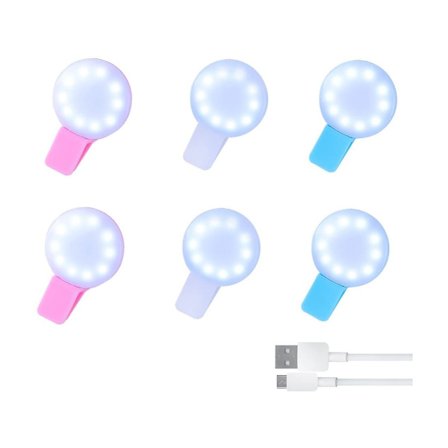 Latautuva hoitajan valo, jossa on merkki-solki, 6 kpl -