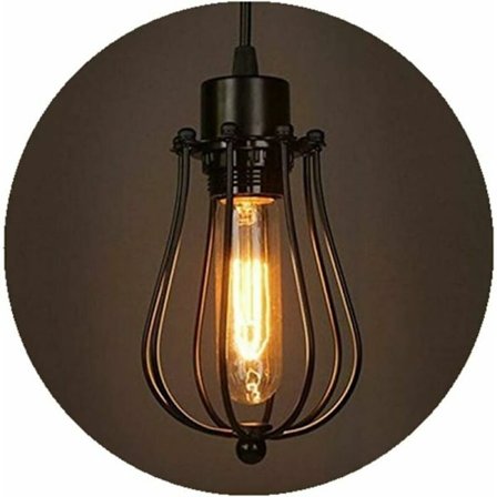 E27 Retro Metallhänge Lamp Vintage Bur Lampa Tak Lampa Takbelysning Krona Metallhänge Krona Lampa för Matsal Kök