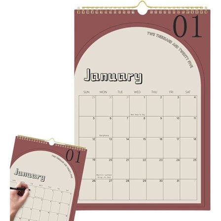 18 månaders kalender 2025-2026, 14,76 x 10 tum månadskalender - januari 2025 till juni 2026, tjock papperstwin-wire bindningsplanerare