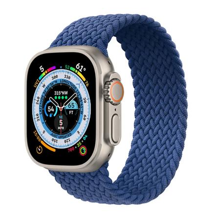 Strap För Apple Watch Band 44Mm 40Mm 45Mm 41Mm 49Mm 42Mm 38Mm Bragad Solo Loop Iwate Serie 9 Se 8 7 6 5 4 Ultra 2 1Atlantic Blue 42mm 44mm 45mm