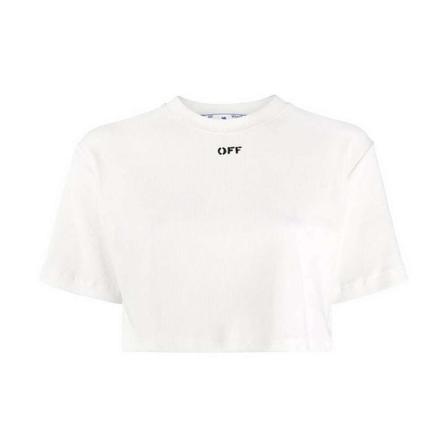 Off White, T-Shirts Wit, Dames, Maat:S