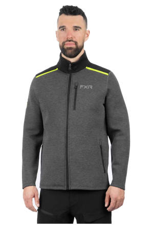 Pullover FXR Altitude Tech Zip-Up Half Zip Asphalt/Hochsichtbar L