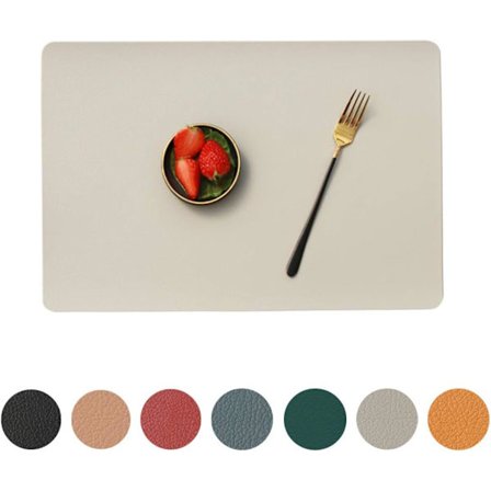 Dækkeservietter, sæt med 4 vaskbare, pletbestandige og vandtætte dækkeservietter