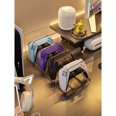 Nintendo spilloppbevaringsstativ med rom for å vise frem og beskytte anti-klemmestikker