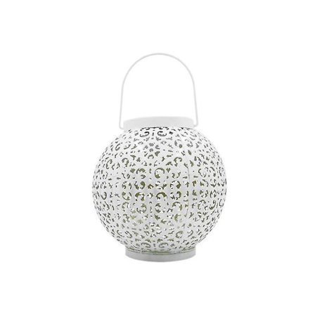 Metall solcellelykter hengende for uteplass