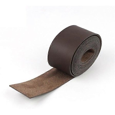 Mikrofiberlæderrem 2 meter lang til kunst- og håndværksprojekter Tøj Smykker Indpakningsværktøj mørk kaffe 5cm