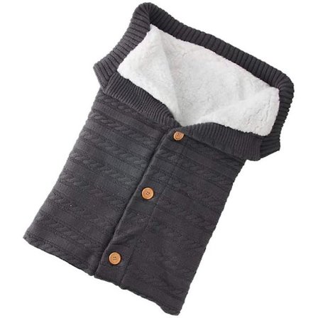 Baby Vinter Varma Sovsäck Mjuk Tjock Fleece Varm Filt För Barnvagn Nap