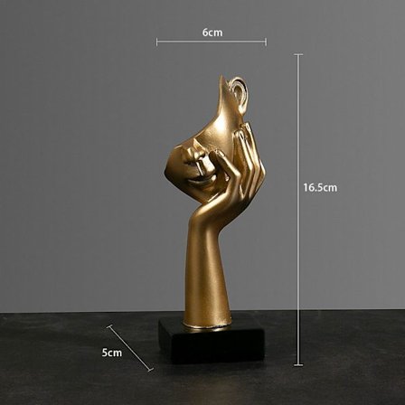Abstrakt statue desktop ornamenter GULD B B