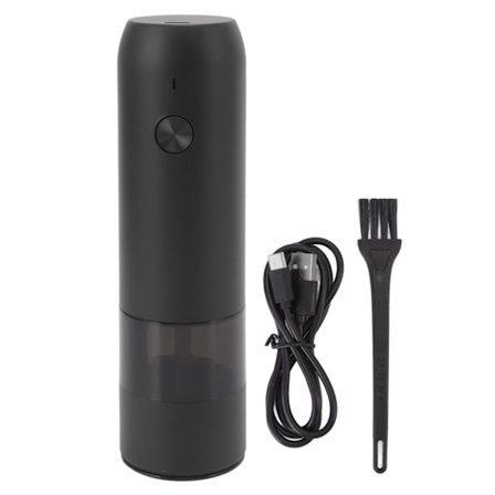 Pepparkvarn Enkel Snygg Mångsidig Elektrisk Justerbar Tjocklek Krydda Salt Peppar Keramisk Kvarn Kvarnar Svart