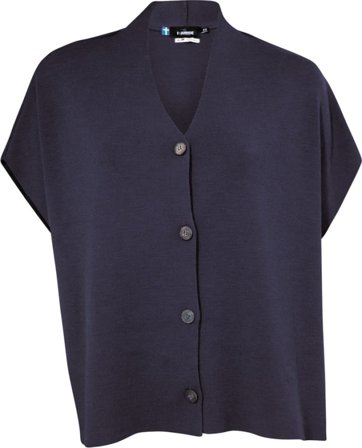 Ivanhoe Women's Eco Birch Poncho Women short-sleeved shirts Blue S