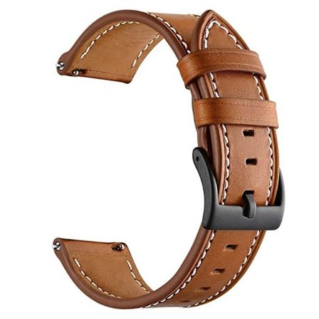 Garmin Forerunner 265 etc. Watch Strap in Leather - Brown
