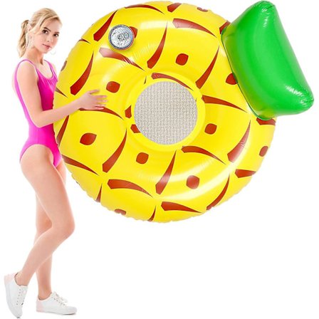 Uppblåsbar Pool Float, Simning Uppblåsbara Pool Floats Stol Lounger För Vuxna, Sommar Strandfest Vatten Float Stol Stor Med Mugghållare, Ryggstöd