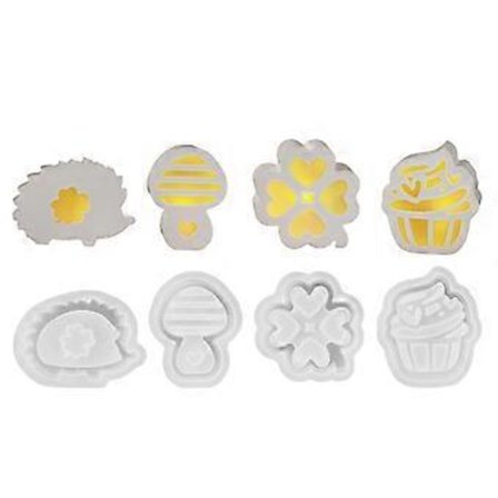 Skrivebordsdekoration Form Fleksibel Silikoneform til Udskårne Silhuetter Atmosfære Lys Festival Boligindretning Form