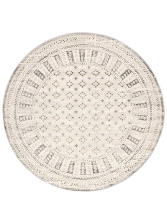 Venus Vloerkleed - Beige/Greige Ø 200 In Klassieke Stijl