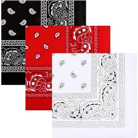 3-pack mångsidiga Snusnäsdukar Print Cowboy Pannband Halsduk Unisex huvudomslag