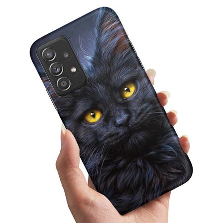 Deksel / Mobildeksel til Samsung Galaxy A32 5G - Svart Katt