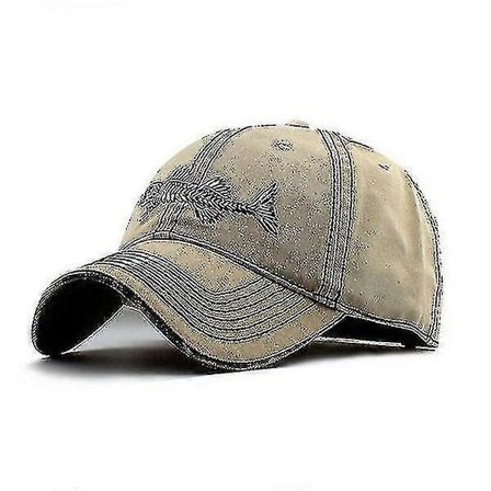 Ny Fishbone Logo Herr Outdoor Casual Baseball Keps (FMY)