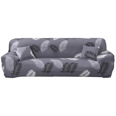 Fjærblekk-trykt 4-seters sofatrekk