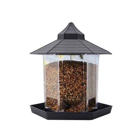 Fågelmatare i plast för utomhusbruk