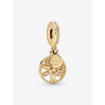 Pandora - Glitrende Familjetre Hengeberlock - 14k gullbelegg{TL}