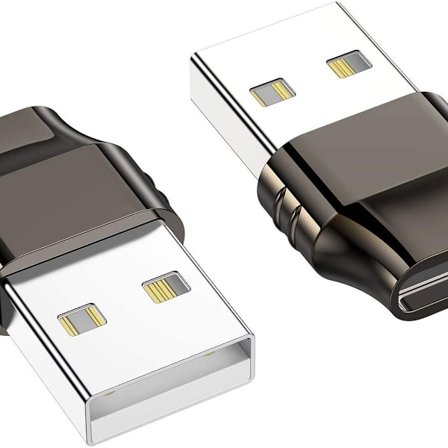 USB-C Hunn til USB Hann Adapter (Pakke med 2) Type C til USB A