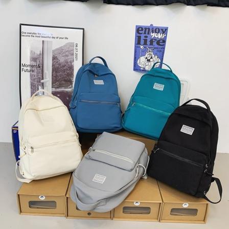 JOYPESSIE ny mode ryggsäck enkel ungdoms skolväska blue