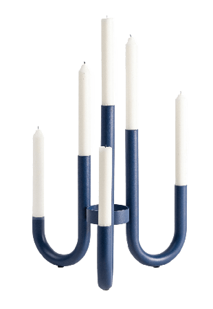 Design House Stockholm Turn Candelabrum Ljus & ljusstakar Blå 9,5X8