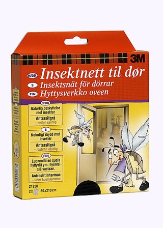 3M INSEKTNETT FOR DØR GRÅ 60X210CM