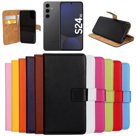 Samsung Galaxy S24 FE pungetui pung etui cover brun -