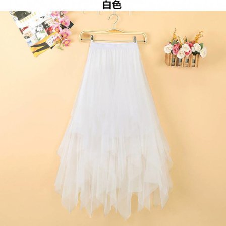 Mesh tyl nederdel Lagdelt kjole