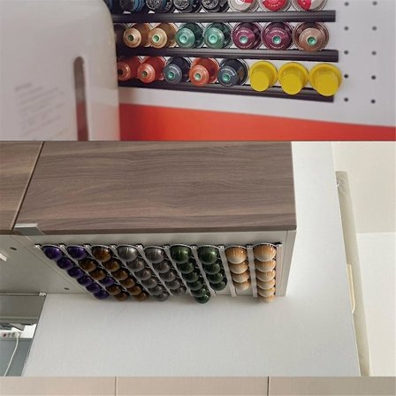 10 kpl kahvikapseliteline kahvikapseleille Cafe Pods -hylly Kapselien säilytystelineet, B