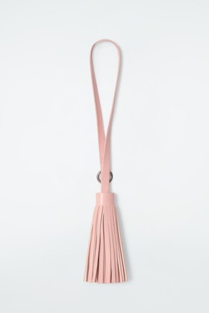 COS Tasseled Leather Bag Charm in Pink - Women