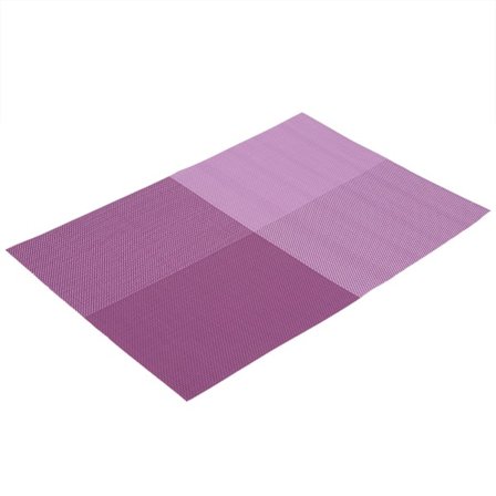 4 kpl Suorakulmaiset Pöytäliinat Ruokapöytään Ruudullinen Kuvio PVC-Pöytäliina (Violetti)