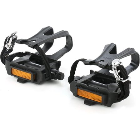 ING Cykelpedaler med clips, Plast, Spinningcykel Motionscykel MTB Racingcykel 9/16 tum