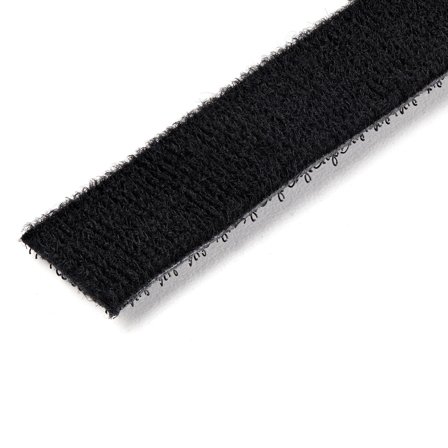 StarTech 100ft. Hook and Loop Roll - Cut-to-Size Reusable Cable Ties - Bulk Industrial Wire Fastener Tape - Adjustable Fabric Wraps - Black (HKLP100)