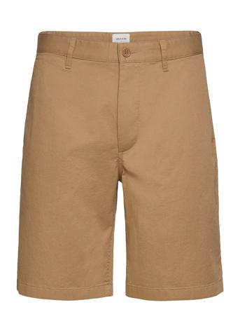 Jonathan Light Twill Shorts Shorts Chinos Shorts Beige Wood Wood