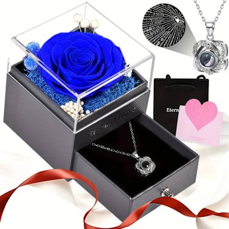 Rose Halskæde Gaveæske, Fødselsdagsgave til Kvinder #18