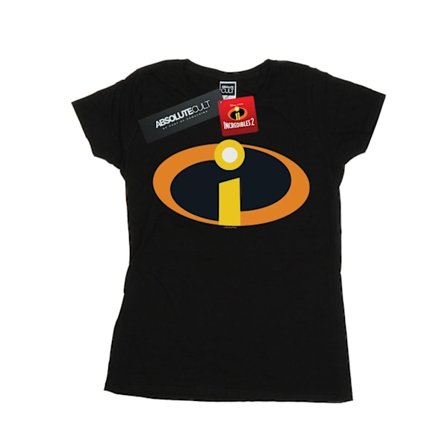 Disney Dam/Kvinnor The Incredibles Kostym Logo Bomull T-Shir