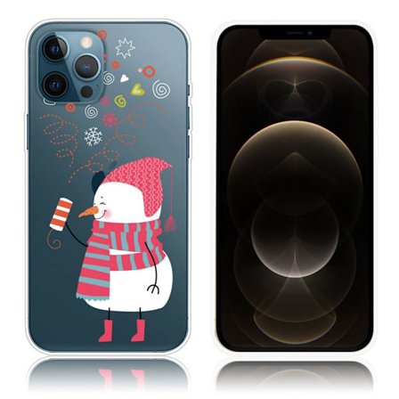 Christmas iPhone 12 Pro Max fodral - snögubbe Setting off Fireworks