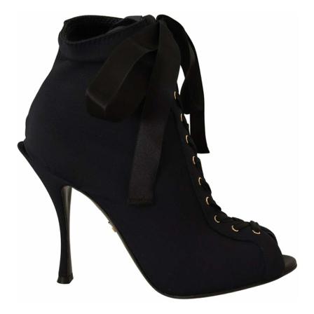 Dolce & Gabbana, Heeled Boots Czarny, Kobieta, Rozmiar: 36 EU