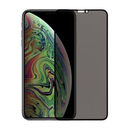 Screen Protector iPhone 11 Pro Max/XS Max - full Privacy Tempered Glass Bulk