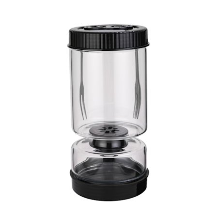 1000 ml glasbeholder med si, sylte- og oliven timeglasbeholder, vendbar timeglas syltebeholder med si, syltebeholder, syltelage